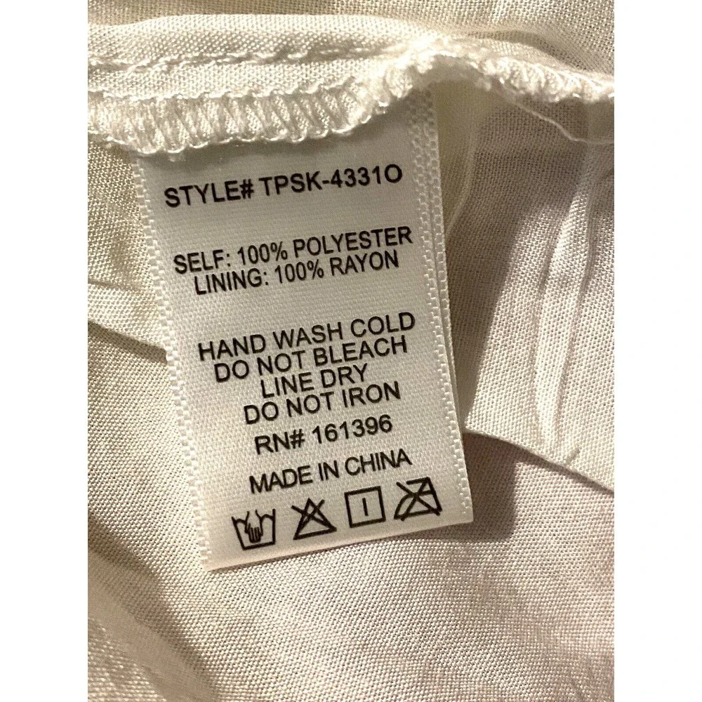 Skylar Madison Smocked Ruffled Tiered Mini Skirt Sz L Large Rainbow Colored NWT - Picture 8 of 11